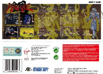 Hagane - The Final Conflict (Europe) box cover back